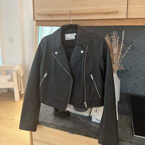 T by Alexander Wang Pebbled Leather Jacket - Picture 4 of 5